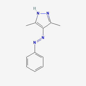 Pyrazole, 3,5-dimethyl-4-(phenylazo)-