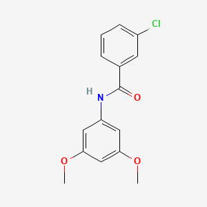 molecular formula C15H14ClNO3 B1633700 3-chloro-N-(3,5-dimethoxyphenyl)benzamide 