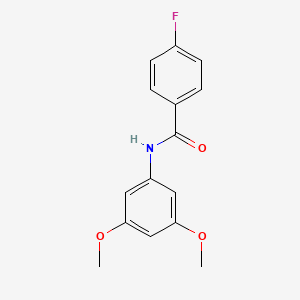 molecular formula C15H14FNO3 B1633701 N-(3,5-dimethoxyphenyl)-4-fluorobenzamide 