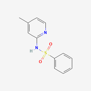 molecular formula C12H12N2O2S B1633719 N-(4-Methyl-2-pyridyl)benzenesulfonamide CAS No. 53472-20-1