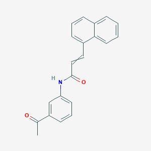 N-(3-acetylphenyl)-3-naphthalen-1-ylprop-2-enamide