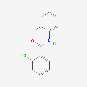 molecular formula C13H9ClFNO B1633739 2-chloro-N-(2-fluorophenyl)benzamide 