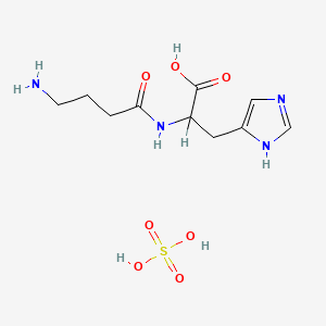 molecular formula C10H18N4O7S B1633747 Homocarnosine sulphate CAS No. 19841-48-6