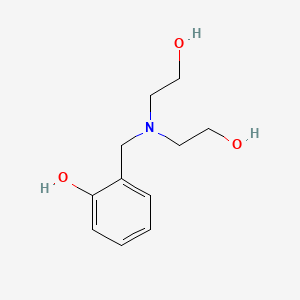 molecular formula C11H17NO3 B1633749 Phenol, 2(or 4)-[[bis(2-hydroxyethyl)amino]methyl]- CAS No. 38638-36-7