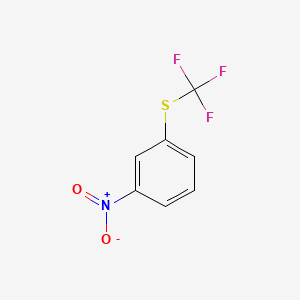 molecular formula C7H4F3NO2S B1633752 m-Nitrophenyl trifluoromethyl sulfide CAS No. 370-47-8