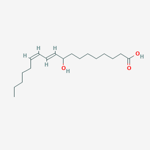 molecular formula C18H32O3 B163377 9-羟基-10E,12Z-十八碳二烯酸 CAS No. 98524-19-7