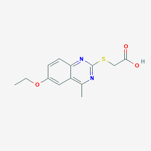 (6-Ethoxy-4-methyl-quinazolin-2-ylsulfanyl)-acetic acid