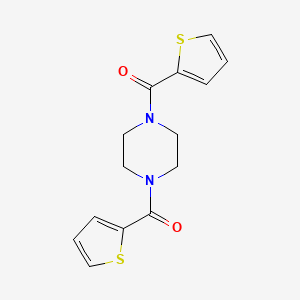molecular formula C14H14N2O2S2 B1633777 2-Thienyl 4-(2-thienylcarbonyl)piperazinyl ketone 