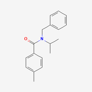 molecular formula C18H21NO B1633779 N-benzyl-4-methyl-N-(propan-2-yl)benzamide 