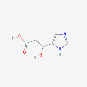 molecular formula C6H8N2O3 B1633783 3-Hydroxy-3-(1H-imidazol-5-yl)propanoic acid 