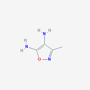 molecular formula C4H7N3O B1633828 3-Methylisoxazole-4,5-diamine 