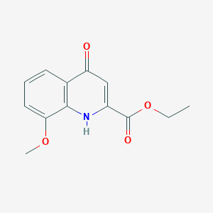 molecular formula C13H13NO4 B1633840 Ethyl 4-hydroxy-8-methoxyquinaldate CAS No. 55895-59-5