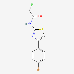 N-[4-(4-bromophenyl)-1,3-thiazol-2-yl]-2-chloroacetamide