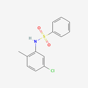 molecular formula C13H12ClNO2S B1633857 N-(5-chloro-2-methylphenyl)benzenesulfonamide CAS No. 71501-54-7