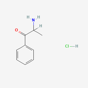 molecular formula C9H12ClNO B1633861 2-Aminopropiophenone hydrochloride CAS No. 16735-19-6