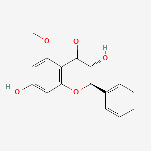 molecular formula C16H14O5 B1633869 4H-1-Benzopyran-4-one, 2,3-dihydro-3,7-dihydroxy-5-methoxy-2-phenyl-, (2R,3R)- CAS No. 87620-04-0