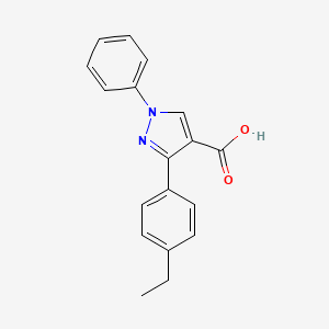 3-(4-ethylphenyl)-1-phenyl-1H-pyrazole-4-carboxylic acid