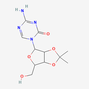 molecular formula C11H16N4O5 B1633880 4-Amino-1-(6-(hydroxymethyl)-2,2-dimethyltetrahydrofuro[3,4-d][1,3]dioxol-4-yl)-1,3,5-triazin-2(1H)-one CAS No. 65370-90-3