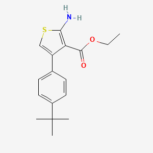molecular formula C17H21NO2S B1633890 2-氨基-4-(4-叔丁基苯基)噻吩-3-羧酸乙酯 CAS No. 307511-84-8