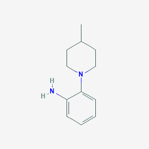 molecular formula C12H18N2 B1633893 2-(4-甲基哌啶-1-基)苯胺 CAS No. 252758-94-4