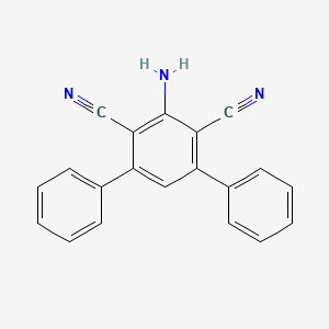molecular formula C20H13N3 B1633896 2-Amino-4,6-diphenylbenzene-1,3-dicarbonitrile 