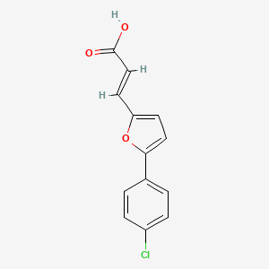 molecular formula C13H9ClO3 B1633900 3-[5-(4-Chlorophenyl)furan-2-yl]acrylic acid CAS No. 58110-37-5