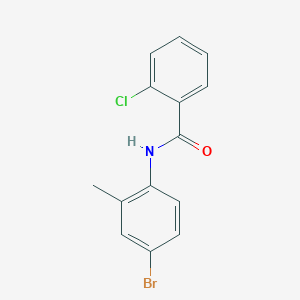 molecular formula C14H11BrClNO B1633903 N-(4-bromo-2-methylphenyl)-2-chlorobenzamide 