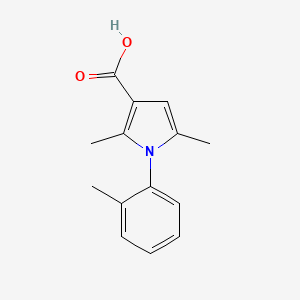 molecular formula C14H15NO2 B1633911 2,5-Dimethyl-1-o-tolyl-1H-pyrrole-3-carboxylic acid CAS No. 500728-34-7
