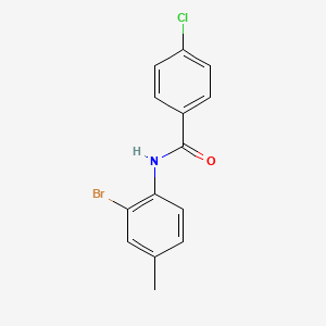 molecular formula C14H11BrClNO B1633912 N-(2-bromo-4-methylphenyl)-4-chlorobenzamide 