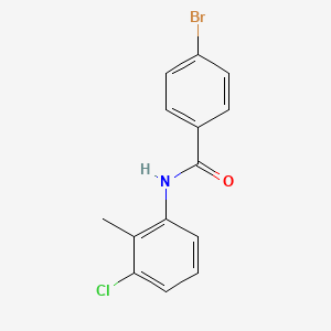 molecular formula C14H11BrClNO B1633914 4-bromo-N-(3-chloro-2-methylphenyl)benzamide 