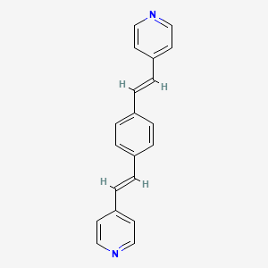 molecular formula C20H16N2 B1633934 1,4-双(4-乙烯基吡啶基)苯 CAS No. 3095-81-6