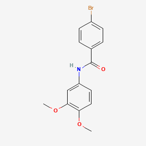 molecular formula C15H14BrNO3 B1633941 4-bromo-N-(3,4-dimethoxyphenyl)benzamide 