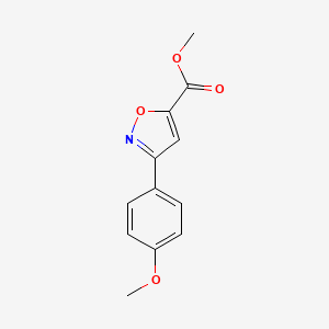 molecular formula C12H11NO4 B1633946 Methyl 3-(4-methoxyphenyl)isoxazole-5-carboxylate 