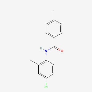 molecular formula C15H14ClNO B1633947 N-(4-chloro-2-methylphenyl)-4-methylbenzamide 