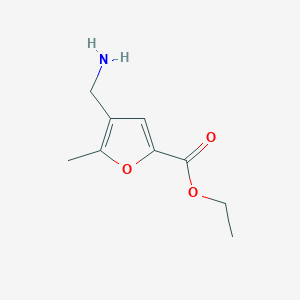 molecular formula C9H13NO3 B1633976 Ethyl 4-(aminomethyl)-5-methylfuran-2-carboxylate 