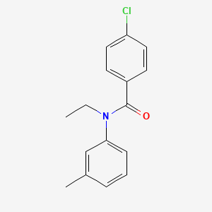 molecular formula C16H16ClNO B1634020 Benzamide, N-ethyl-N-(3-methylphenyl)-4-chloro- 
