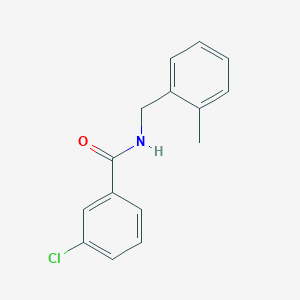 molecular formula C15H14ClNO B1634030 3-chloro-N-(2-methylbenzyl)benzamide 