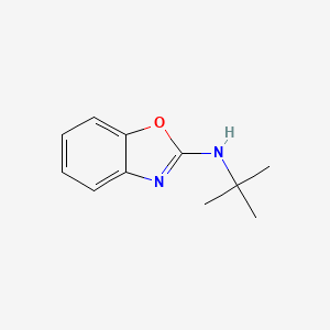 molecular formula C11H14N2O B1634055 Benzoxazole, 2-(tert-butylamino)- 