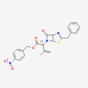 (4-Nitrophenyl)methyl 2-(3-benzyl-7-oxo-4-thia-2,6-diazabicyclo[3.2.0]hept-2-en-6-yl)-3-methylbut-3-enoate