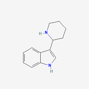 molecular formula C13H16N2 B1634096 3-(piperidin-2-yl)-1H-indole CAS No. 54703-46-7