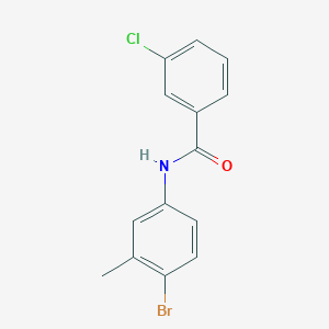 N-(4-bromo-3-methylphenyl)-3-chlorobenzamide