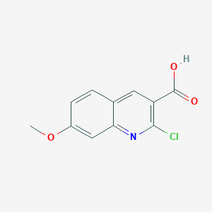 molecular formula C11H8ClNO3 B1634123 2-Chloro-7-methoxyquinoline-3-carboxylic acid CAS No. 155983-20-3