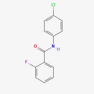 molecular formula C13H9ClFNO B1634124 N-(4-chlorophenyl)-2-fluorobenzamide 