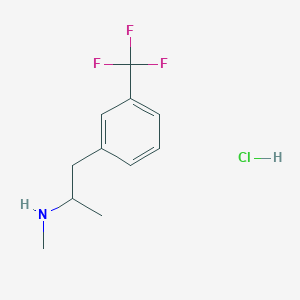 molecular formula C11H15ClF3N B163414 α,N-二甲基-间-三氟甲基苯乙胺盐酸盐 CAS No. 56651-43-5