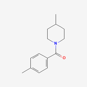 molecular formula C14H19NO B1634146 4-Methyl-1-(4-methylbenzoyl)piperidine 