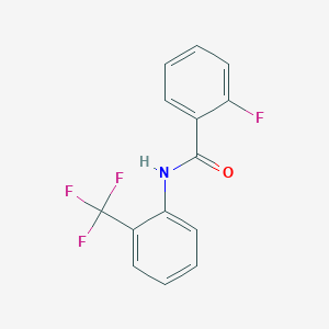 2-fluoro-N-[2-(trifluoromethyl)phenyl]benzamide