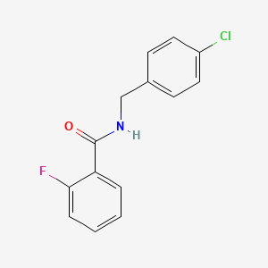 molecular formula C14H11ClFNO B1634186 N-(4-Chlorobenzyl)-2-fluorobenzamide 
