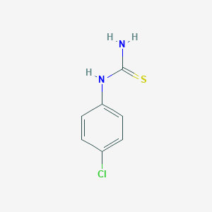 molecular formula C7H7ClN2S B016342 (4-氯苯基)硫脲 CAS No. 3696-23-9