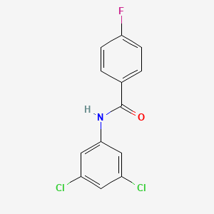molecular formula C13H8Cl2FNO B1634212 N-(3,5-dichlorophenyl)-4-fluorobenzamide 