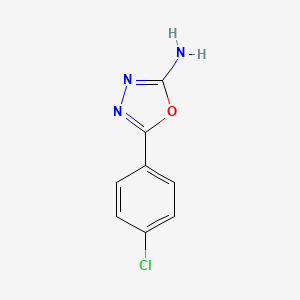 molecular formula C8H6ClN3O B1634218 5-(4-氯苯基)-1,3,4-噁二唑-2-胺 CAS No. 33621-61-3